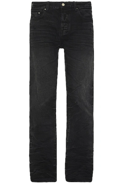 Shop Amiri Stack Straight Jean In Faded Black