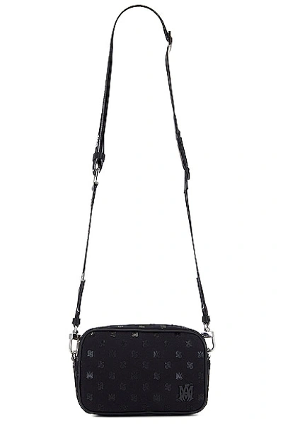 Amiri Logo Camera Bag in Black for Men