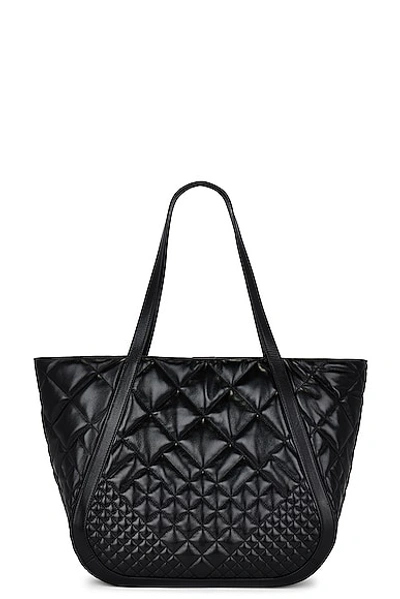 Shop Versace Large Tote Bag In Black &  Gold