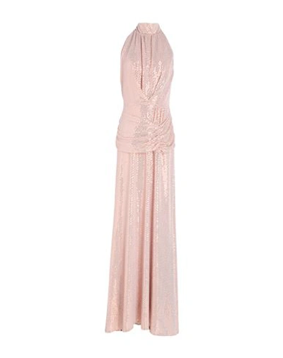 Shop Actualee Woman Maxi Dress Blush Size 6 Polyester, Elastane In Pink