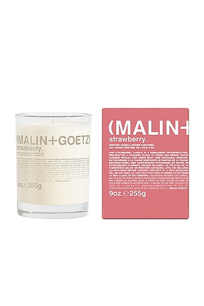 Shop Malin + Goetz Strawberry Candle In N,a