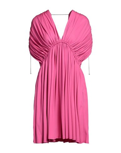 Shop Lanvin Woman Midi Dress Magenta Size 10 Viscose