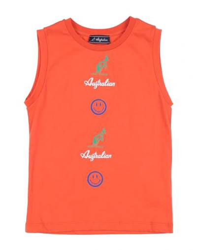 Shop Australian Toddler Boy T-shirt Orange Size 6 Cotton