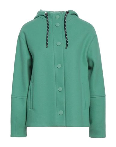 Shop Diana Gallesi Woman Coat Light Green Size 10 Polyester, Wool