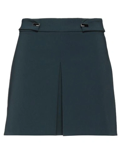 Shop Patrizia Pepe Woman Mini Skirt Deep Jade Size 6 Polyester, Elastane In Green