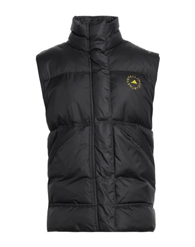 Adidas By Stella Mccartney Gile Oversized Puffer Vest In Black