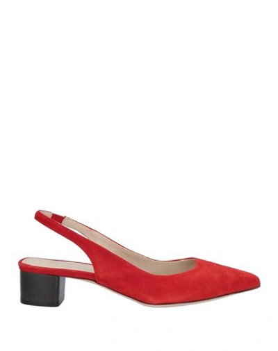 Shop Theory Woman Pumps Red Size 7.5 Soft Leather