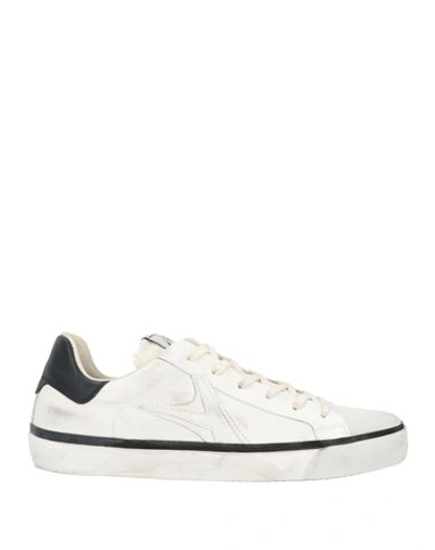 Shop Archivio,22 Man Sneakers Off White Size 8 Soft Leather, Textile Fibers