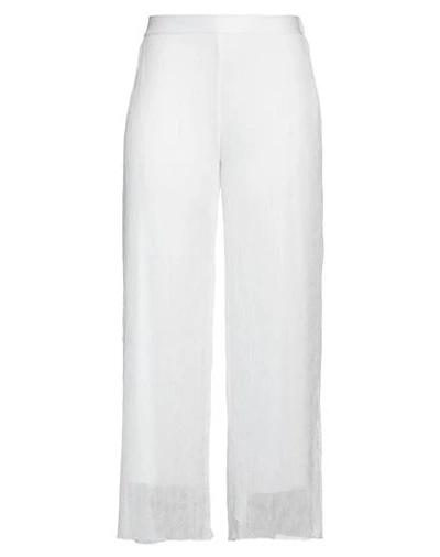 Shop Elisa Cavaletti By Daniela Dallavalle Woman Pants White Size 12 Polyester