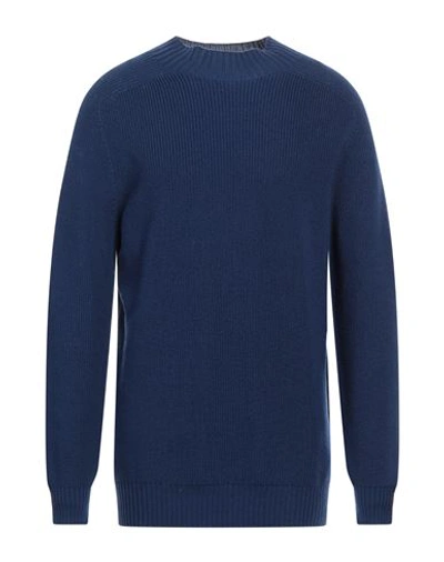 Shop D4.0 Man Sweater Blue Size 46 Virgin Wool