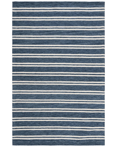 Ralph Lauren Lauren  Starboard Stripe Hand Tufted Rug In Blue