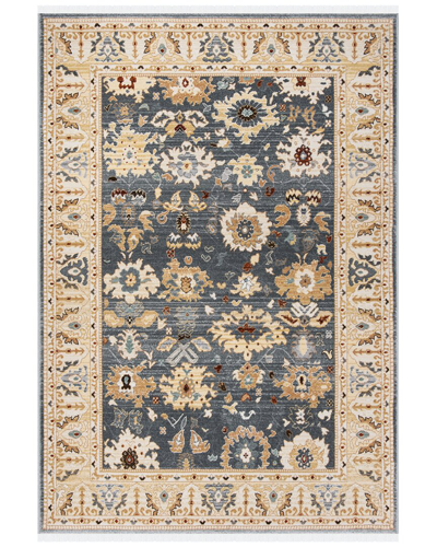 Ralph Lauren Lauren  Marie Flat Weave Rug In Charcoal