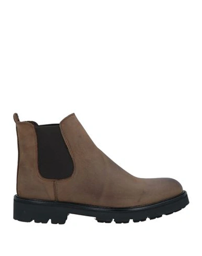 Shop Bottega Marchigiana Man Ankle Boots Light Brown Size 9 Soft Leather In Beige