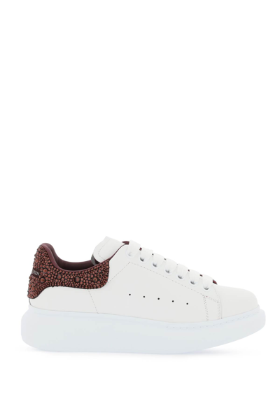 Shop Alexander Mcqueen 'oversize' Sneakers With Crystals In Multi-colored