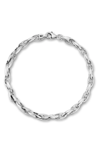 Shop Yield Of Men Sterling Silver Infinity Link Bracelet