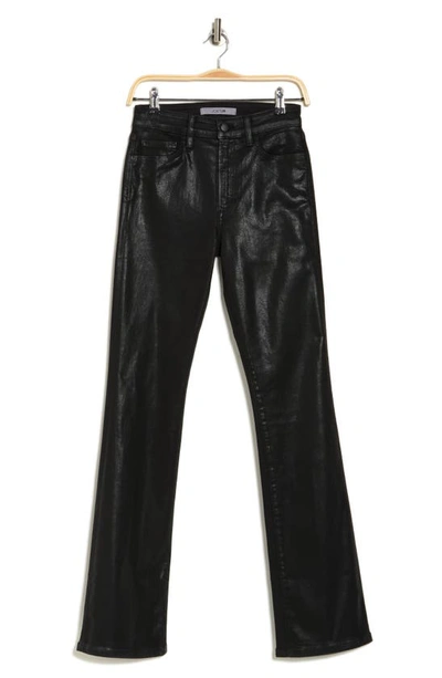 Shop Joe's Coated High Waist Bootcut Jeans In Black