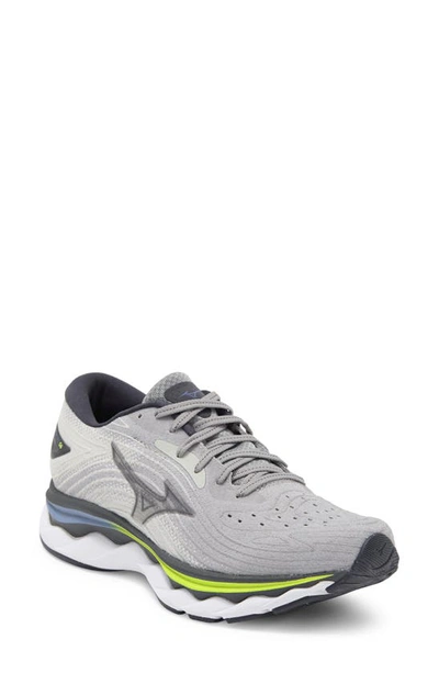 Shop Mizuno Wave Sky 6 Running Sneaker In Ultimate Grey