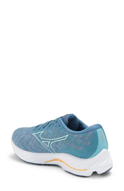 Mizuno Wave Rider 26 Sneaker In Directoire Blue- White
