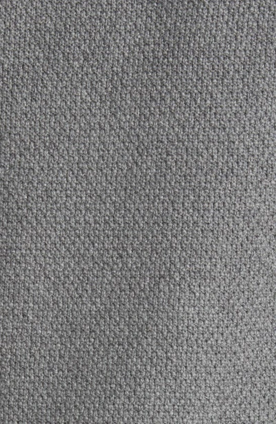 Shop Schott Waffle Knit Quarter Zip Pullover In Grey
