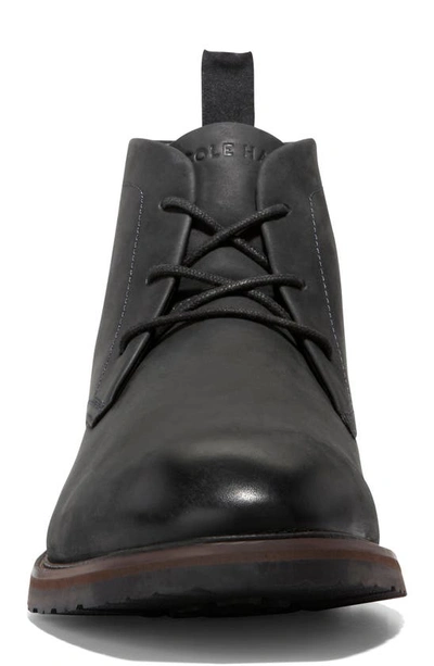 Shop Cole Haan Berkshire Lug Chukka Boot In Black/ Ch Truffle Wr