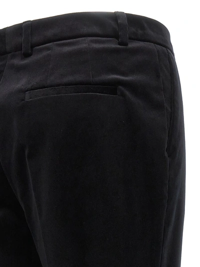 Shop Alberto Biani Velvet Pants In Black