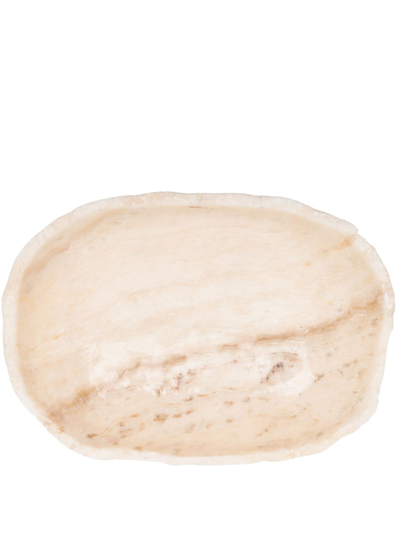 Shop Soho Home Neutral Liston Onyx Decorative Bowl In Neutrals