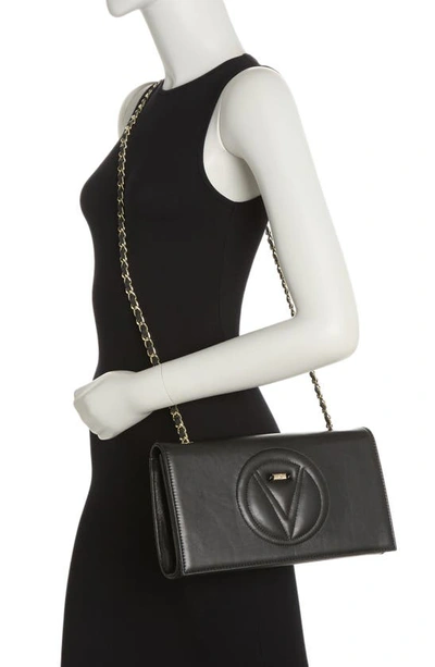 Shop Valentino By Mario Valentino Lena Signature Crossbody Bag In Black