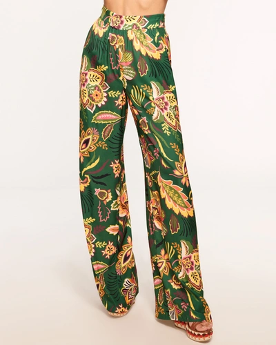 Shop Ramy Brook Mila Wide Leg Pant In Spruce Floral