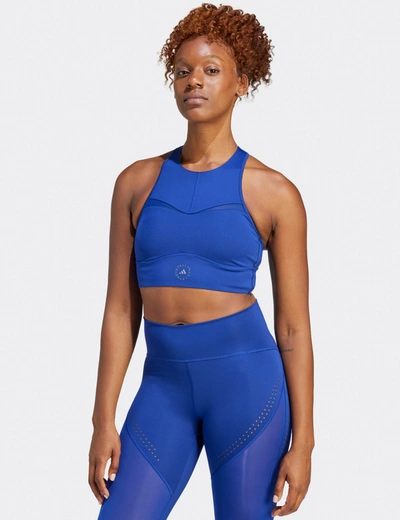 Shop Adidas By Stella Mccartney Training Crop Top In Blue