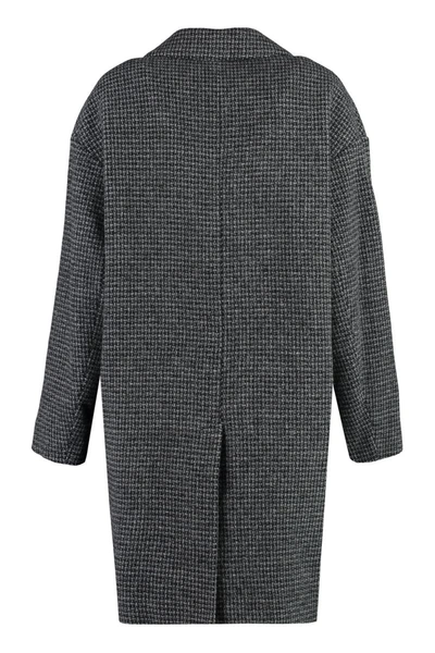 Shop Isabel Marant Étoile Limiza Single-breasted Wool Coat In Grey
