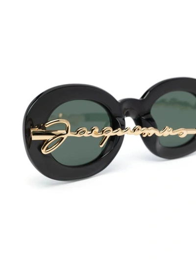 Shop Jacquemus Glasses In Multi Black