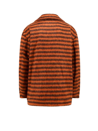 Shop Marni Coat In Orange