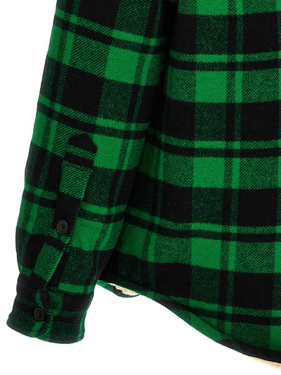 Shop Polo Ralph Lauren Check Jacket In Green