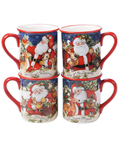 Certified International Magic Of Christmas Snowman Mugs (set Of 4)