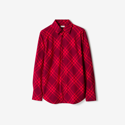 Shop Burberry Check Cotton Shirt In Ripple