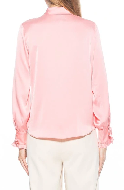 Shop Alexia Admor Ruffle Point Collar Blouse In Blush