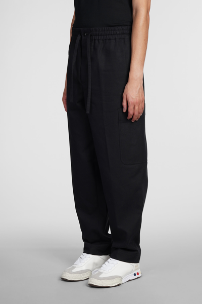 Shop Kenzo Pants In Black Cotton