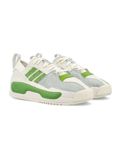 Shop Y-3 Rivarly Sneakers In White/green