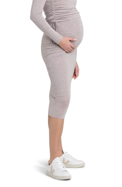 Ripe Maternity Jess Over Bump Skirt Sand In Sand