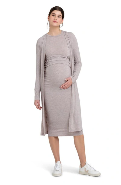 Ripe Maternity Jess Over Bump Skirt Sand In Sand