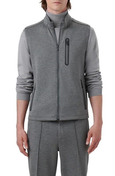 Shop Bugatchi Performance Knit Vest In Anthracite