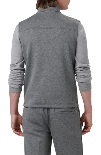 Bugatchi Performance Knit Vest In Anthracite