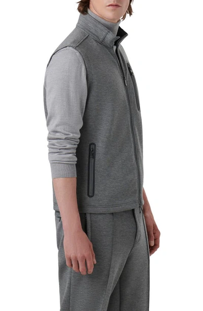 Bugatchi Performance Knit Vest In Anthracite