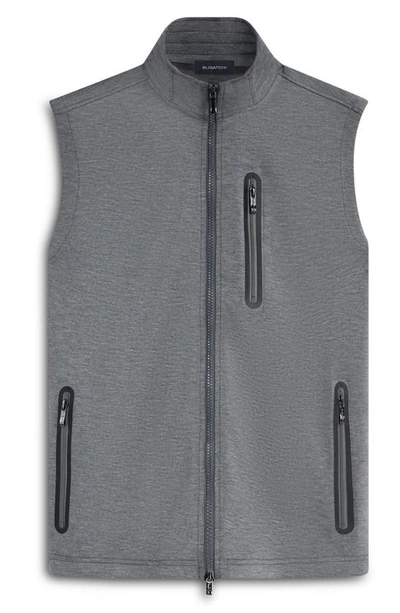 Shop Bugatchi Performance Knit Vest In Anthracite