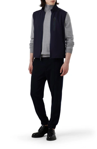 Shop Bugatchi Performance Knit Vest In Navy