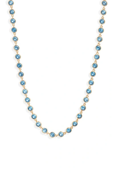 Shop Roxanne Assoulin Blue Cubic Zirconia Necklace
