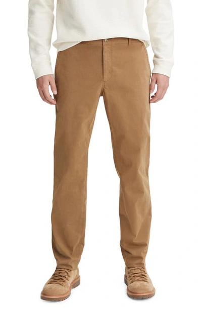 Shop Vince Garment Dye Twill Pants In Washed Dark Taupe Sand