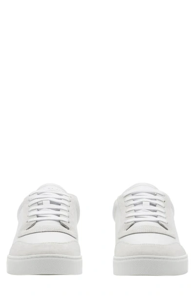 Shop Burberry Robin Low Top Sneaker In White/ Knight Ip Chk
