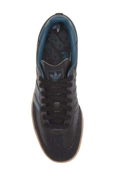 Shop Adidas Originals Samba Sneaker In Black/ Arctic Night/ Gum 3