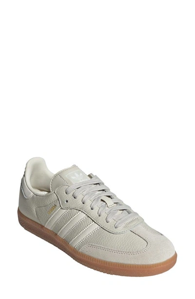 Shop Adidas Originals Samba Sneaker In Alumina/ Chalk/ Wonder Beige
